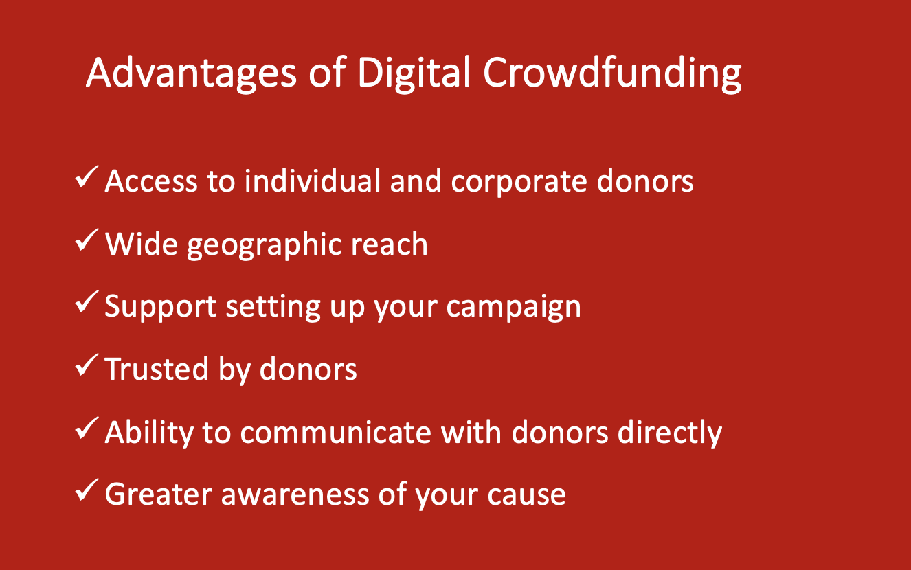 Advantages of Crowdfunding